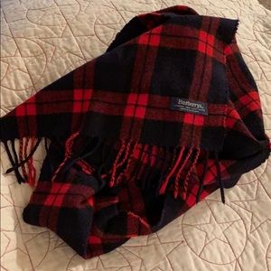 Burberry Accessories - BURBERRYS WOOL BLACK RED PLAID SCARF 🧣SCOTLAND Burberry Accessories - BURBERRYS WOOL BLACK RED PLAID SCARF 🧣SCOTLAND